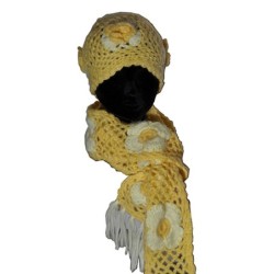 Bonnet à fleurs