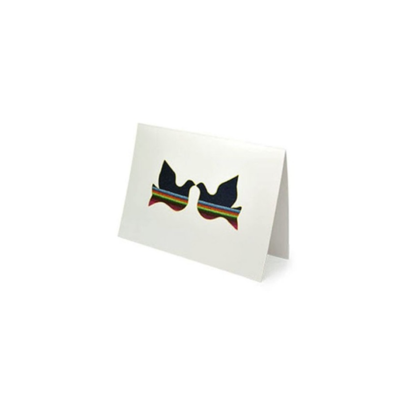 Carte grande motif colombes Carte grande motif colombes