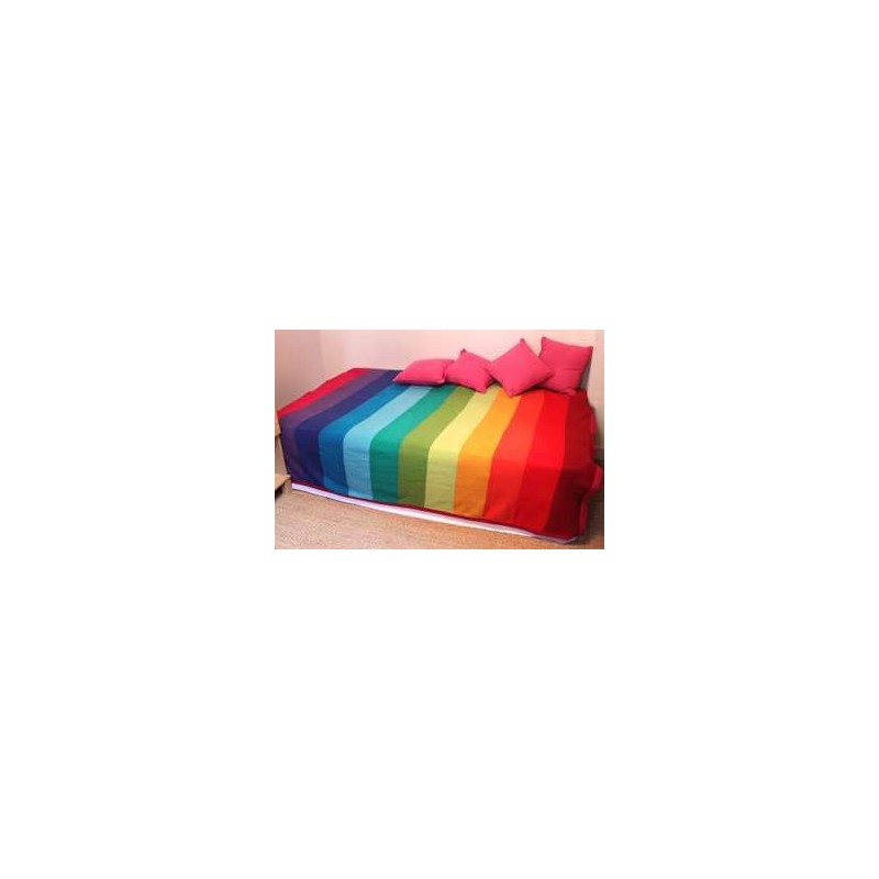 Couverture Arc-en-Ciel à rayures Alpaquita (2m x 1,5 m) Couverture Arc-en-Ciel à rayures Alpaquita (2m x 1,5 m)